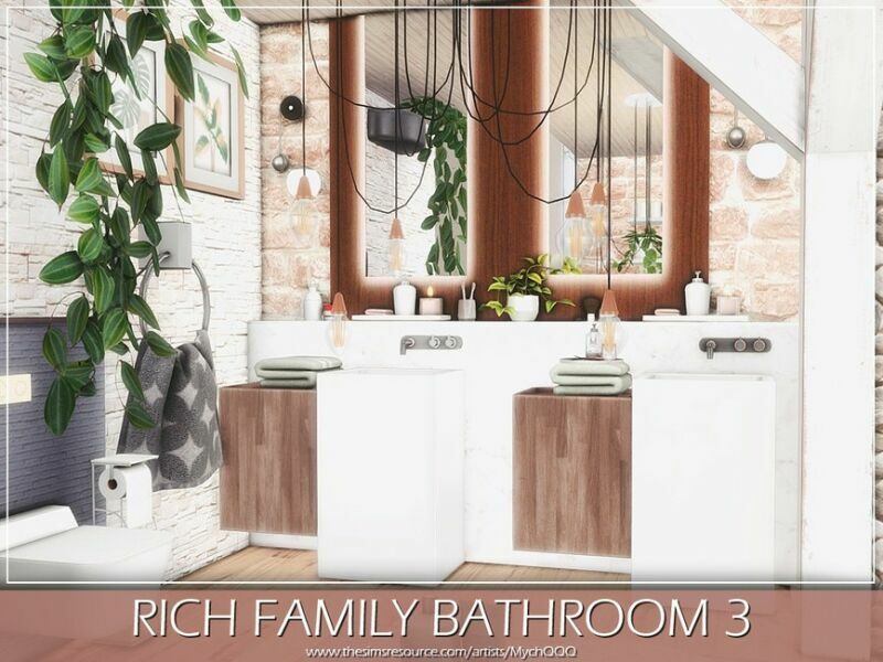 Rich Family Bathroom 3 By Mychqqq 1 Rich Family Bathroom 3 By Mychqqq Sims 4 CC