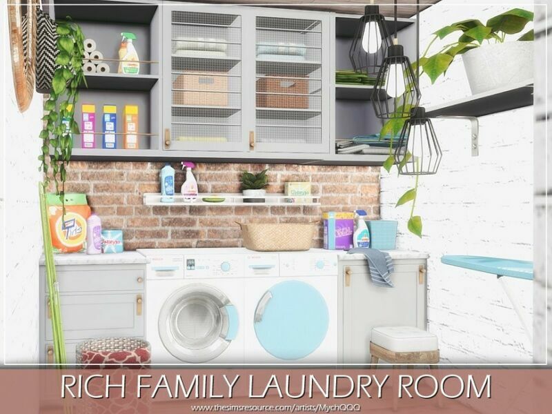 Rich Family Laundry Room By Mychqqq 5 sims 4 cc rich family laundry room by mychqqq 2