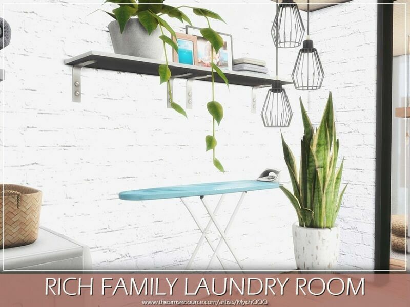 Rich Family Laundry Room By Mychqqq 4 sims 4 cc rich family laundry room by mychqqq 4
