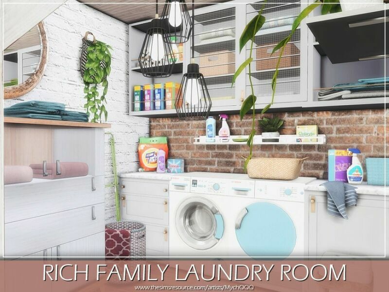 Rich Family Laundry Room By Mychqqq 3 sims 4 cc rich family laundry room by mychqqq 5