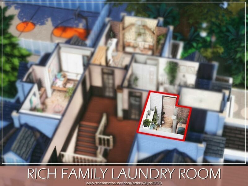 Rich Family Laundry Room By Mychqqq 2 sims 4 cc rich family laundry room by mychqqq 6
