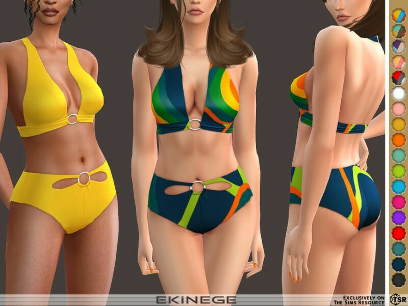 Ring Detail Bikini Bottom By Ekinege 1 Ring Detail Bikini Bottom By Ekinege Sims 4 CC