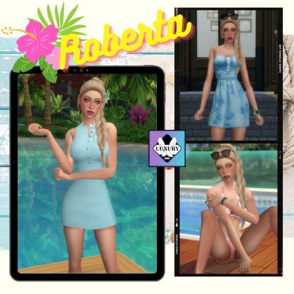 Roberta Summer 2 sims 4 cc roberta summer 2