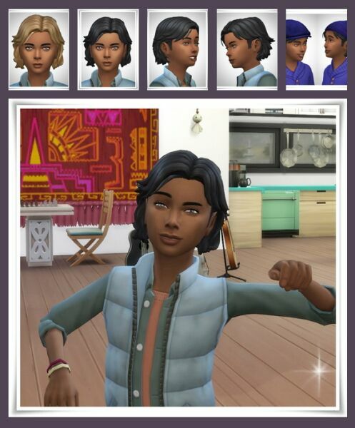 Roman Kids Hair 1 Roman Kids Hair Sims 4 CC