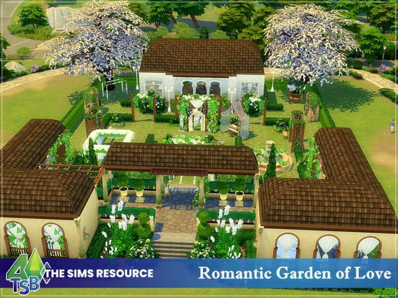 Romantic Garden Of Love || NO CC || By Bozena 1 Romantic Garden Of Love || NO CC || By Bozena Sims 4 CC