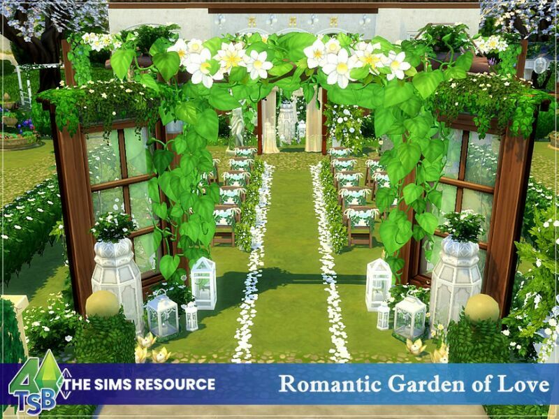 Romantic Garden Of Love || NO CC || By Bozena 5 sims 4 cc romantic garden of love no cc by bozena 3