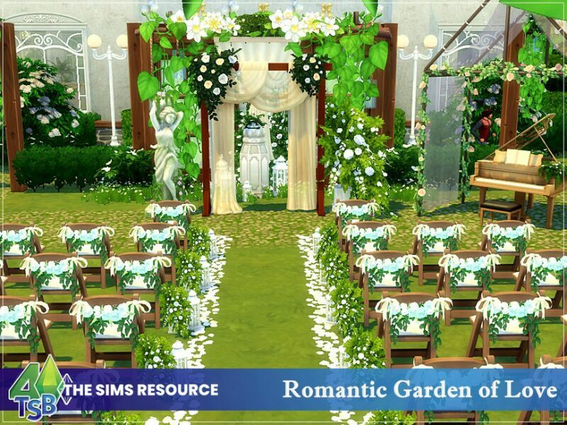 Romantic Garden Of Love || NO CC || By Bozena 4 sims 4 cc romantic garden of love no cc by bozena 4