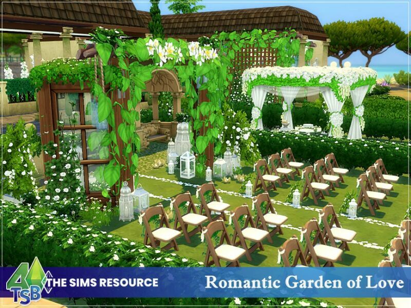 Romantic Garden Of Love || NO CC || By Bozena 3 sims 4 cc romantic garden of love no cc by bozena 5