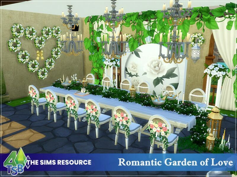 Romantic Garden Of Love || NO CC || By Bozena 2 sims 4 cc romantic garden of love no cc by bozena 6