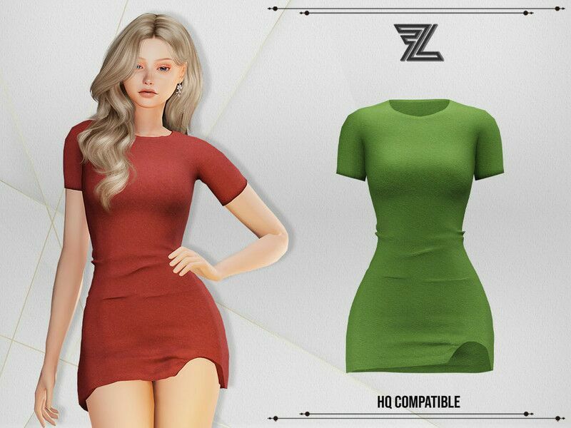 Rose Dress By Forlima 1 Rose Dress By Forlima Sims 4 CC