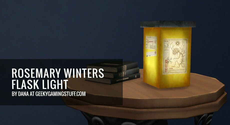 Rosemary Winters Flask Table Light By Geekygamingstuff 1 Rosemary Winters Flask Table Light By Geekygamingstuff Sims 4 CC