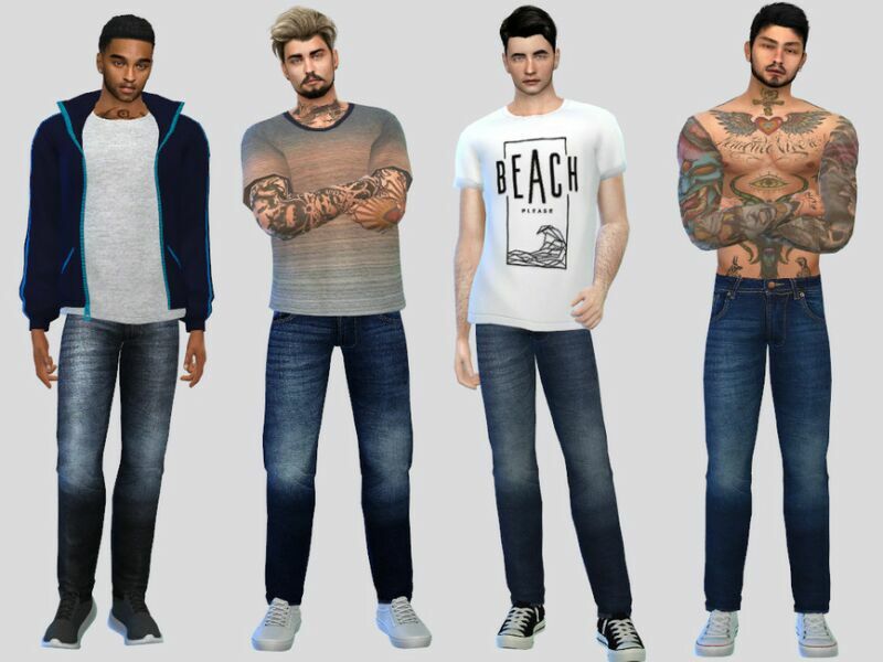 Ross Regfit Denim Pants By Mclaynesims 1 Ross Regfit Denim Pants By Mclaynesims Sims 4 CC