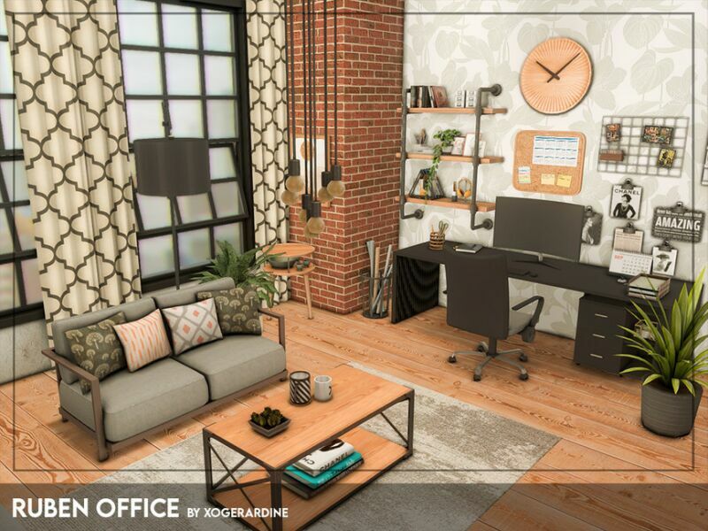 Ruben Office (TSR Only CC) By Xogerardine 1 Ruben Office (TSR Only CC) By Xogerardine Sims 4 CC