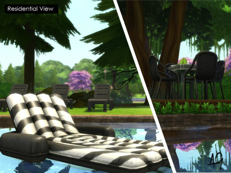 Rustic Contempo (NO CC) By Algbuilds 5 sims 4 cc rustic contempo no cc by algbuilds 4