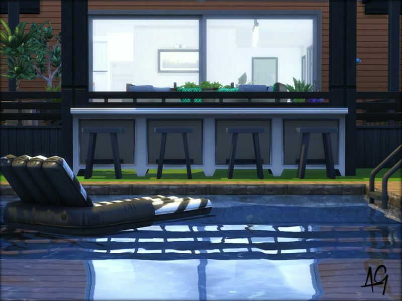 Rustic Contempo (NO CC) By Algbuilds 4 sims 4 cc rustic contempo no cc by algbuilds 5