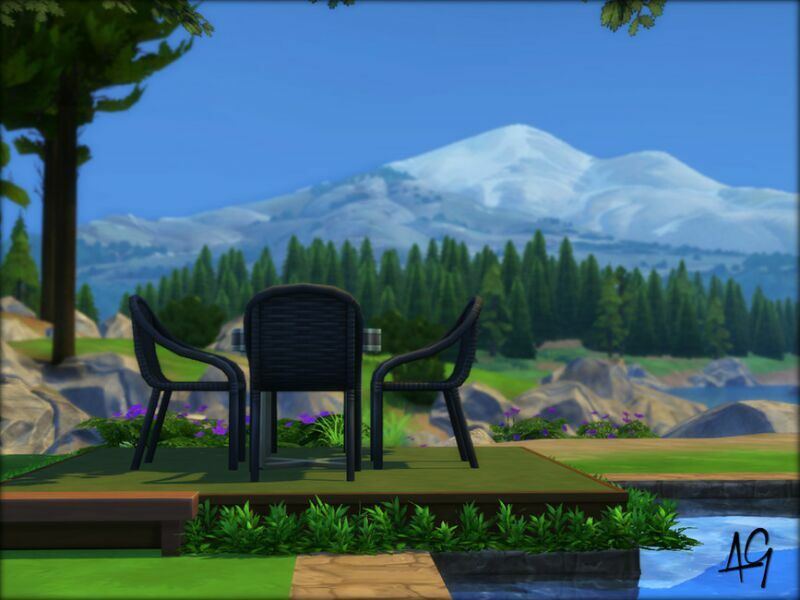 Rustic Contempo (NO CC) By Algbuilds 2 sims 4 cc rustic contempo no cc by algbuilds 7