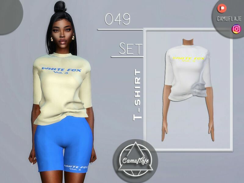 SET 049 – T-Shirt By Camuflaje 1 SET 049 – T-Shirt By Camuflaje Sims 4 CC