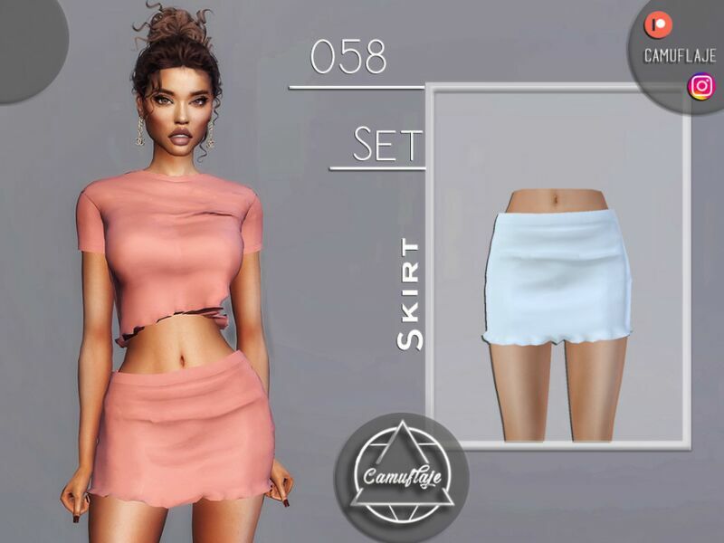 SET 058 – Skirt By Camuflaje 1 SET 058 – Skirt By Camuflaje Sims 4 CC