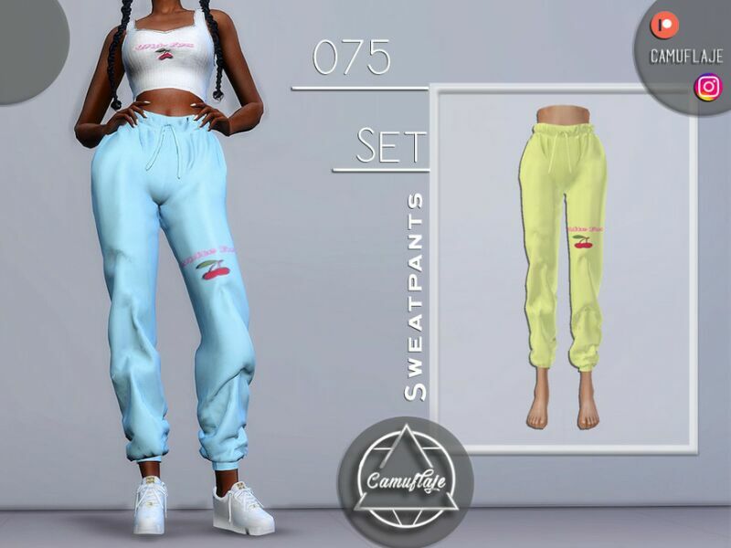SET 075 – Sweatpants By Camuflaje 1 SET 075 – Sweatpants By Camuflaje Sims 4 CC