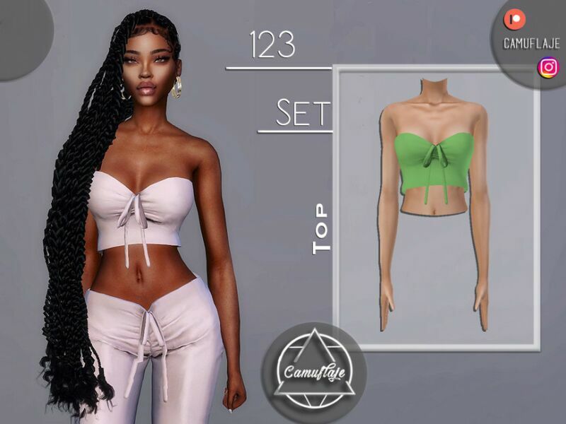 SET 123 – TOP By Camuflaje 1 SET 123 – TOP By Camuflaje Sims 4 CC