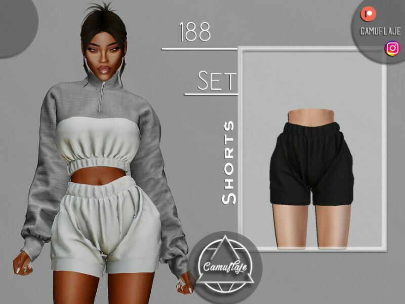 SET 188 – Shorts By Camuflaje 1 SET 188 – Shorts By Camuflaje Sims 4 CC