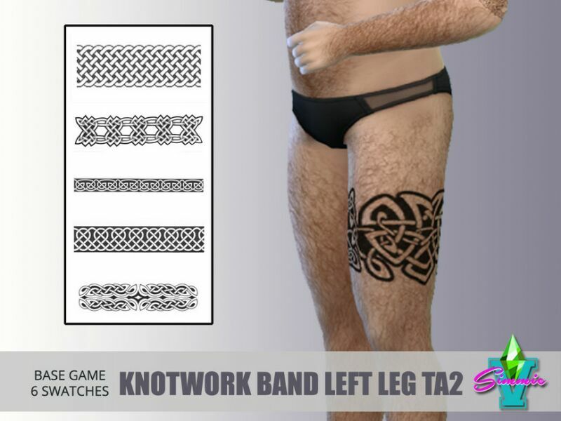 Simmiev Knotwork Band Left Thigh TA2 By Simmiev 1 Simmiev Knotwork Band Left Thigh TA2 By Simmiev Sims 4 CC