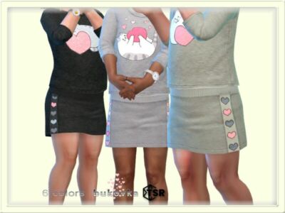 Skirt Cats By Bukovka Sims 4 CC