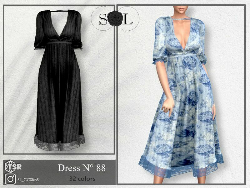 Sl_Dress_88 1 Sl_Dress_88 Sims 4 CC