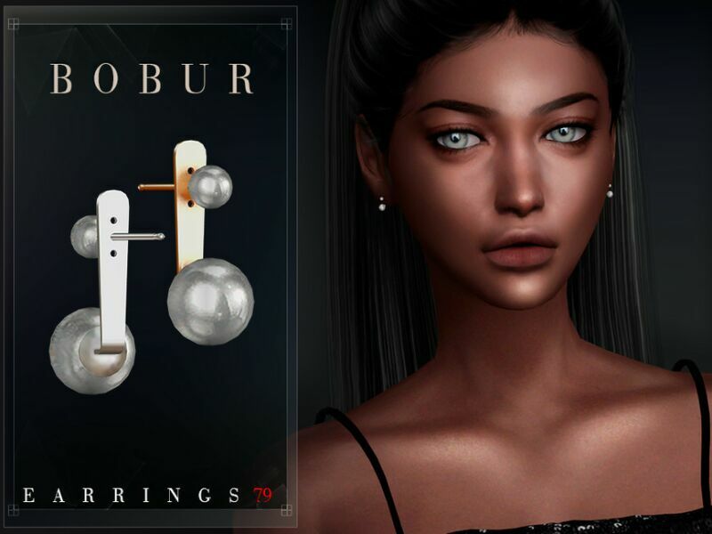 Small Simple Pearl Earrings By Bobur3 1 Small Simple Pearl Earrings By Bobur3 Sims 4 CC