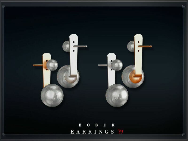 Small Simple Pearl Earrings By Bobur3 2 sims 4 cc small simple pearl earrings by bobur3 2
