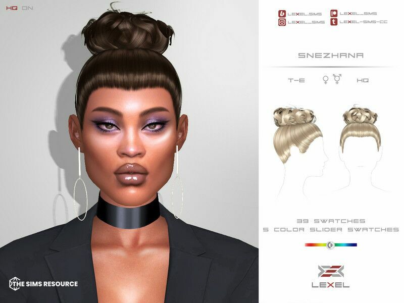 Snezhana – Hairstyle 1 Snezhana – Hairstyle Sims 4 CC