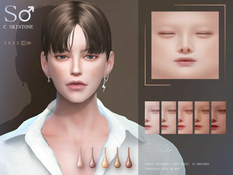 Soft Jade Asian Male Skintone (C0922) By S-Club 2 sims 4 cc soft jade asian male skintone c0922 by s club 2