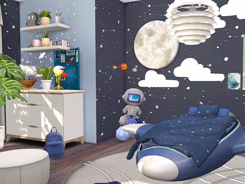 Space Explorer – Kids Room – CC By Flubs79 1 Space Explorer – Kids Room – CC By Flubs79 Sims 4 CC
