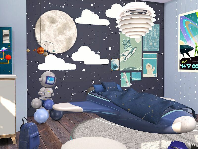 Space Explorer – Kids Room – CC By Flubs79 3 sims 4 cc space explorer kids room cc by flubs79 3