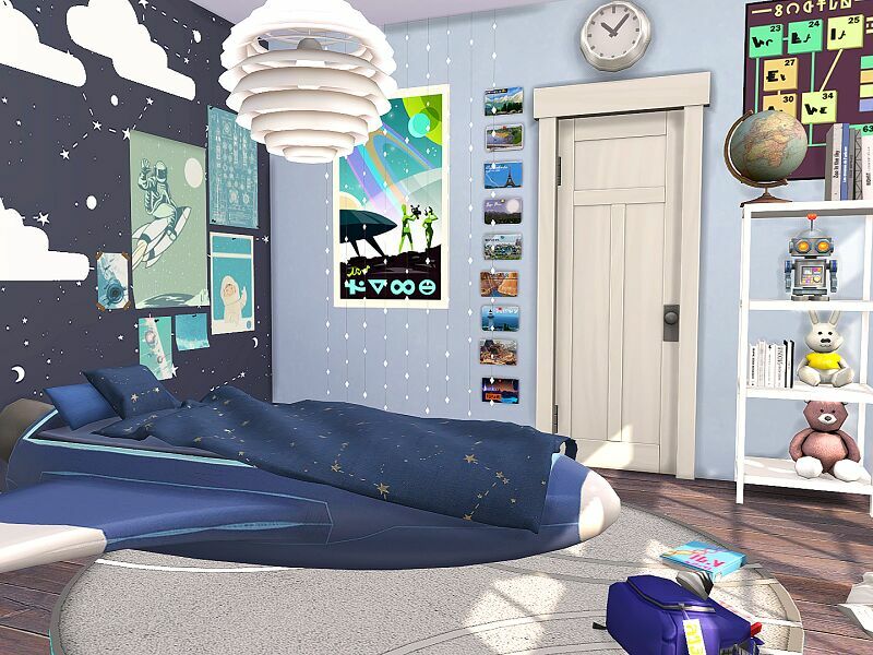 Space Explorer – Kids Room – CC By Flubs79 2 sims 4 cc space explorer kids room cc by flubs79 4