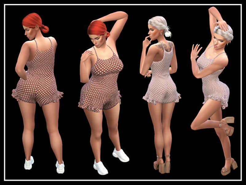 Spaghetti Strap Playsuit By Nadiafabulousflow 2 sims 4 cc spaghetti strap playsuit by nadiafabulousflow 2