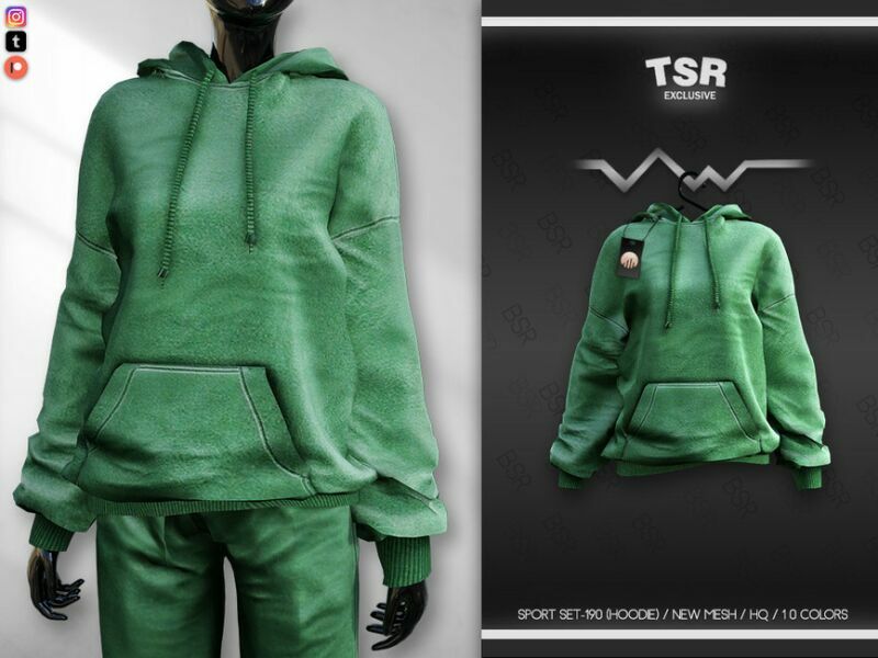 Sport SET-190 (Hoodie) BD633 By Busra-Tr 1 Sport SET-190 (Hoodie) BD633 By Busra-Tr Sims 4 CC