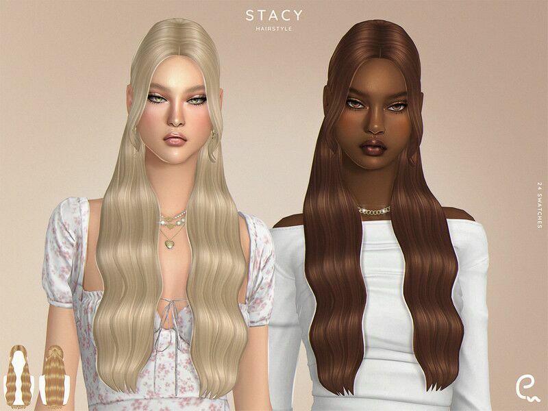 Stacy Hairstyle 1 Stacy Hairstyle Sims 4 CC
