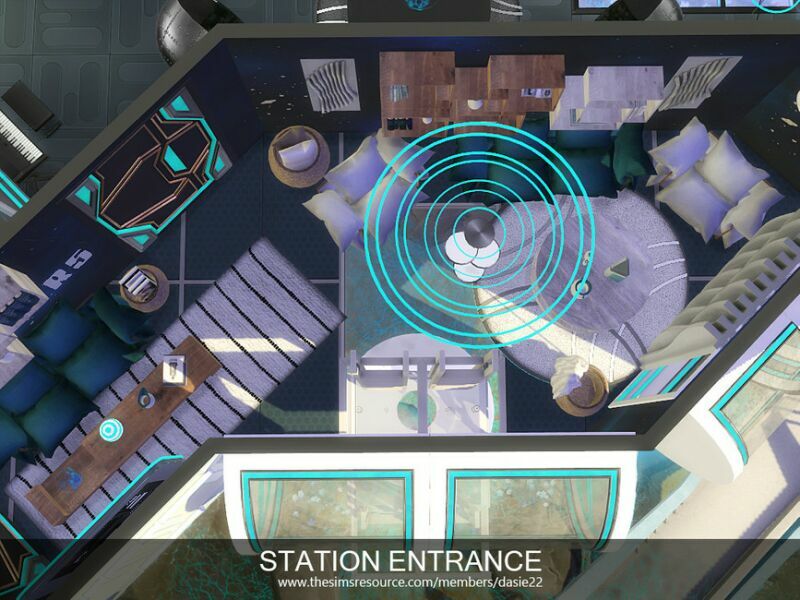 Station Entrance By Dasie2 2 sims 4 cc station entrance by dasie2 5