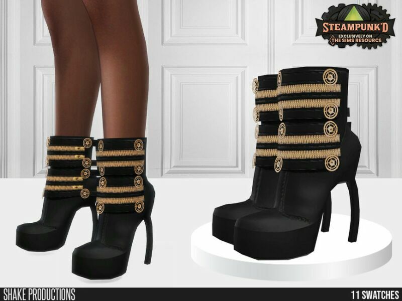 Steampunked High Heels 1 By Shakeproductions 1 Steampunked High Heels 1 By Shakeproductions Sims 4 CC
