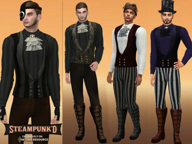 Steampunked Zephyr Outfit By Mclaynesims 1 Steampunked Zephyr Outfit By Mclaynesims Sims 4 CC