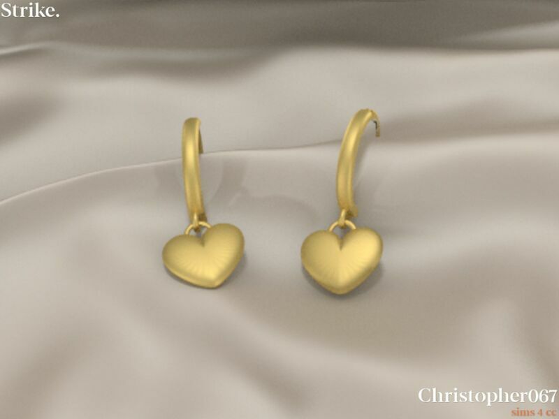 Strike Earrings By Christopher067 3 sims 4 cc strike earrings by christopher067 3