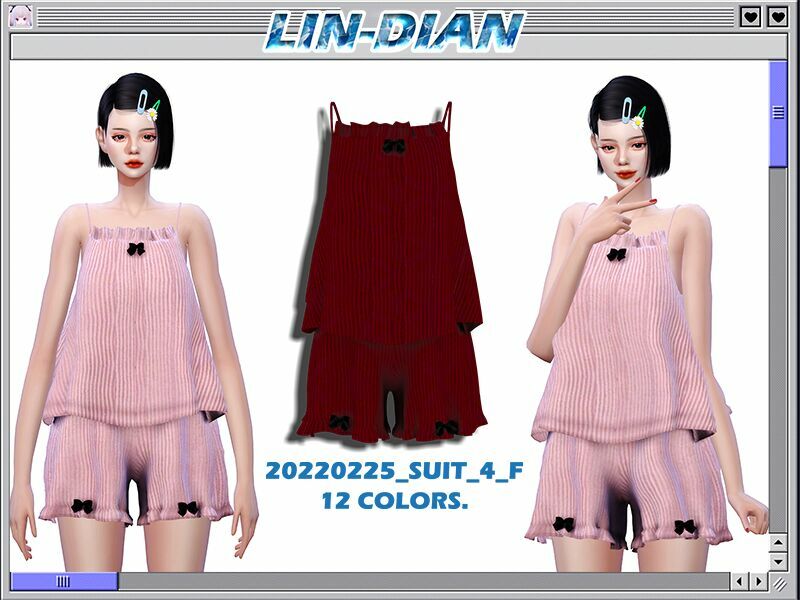 Summer Pajamas 1 Summer Pajamas Sims 4 CC