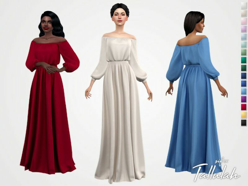 Tallulah Dress By Sifix 1 Tallulah Dress By Sifix Sims 4 CC