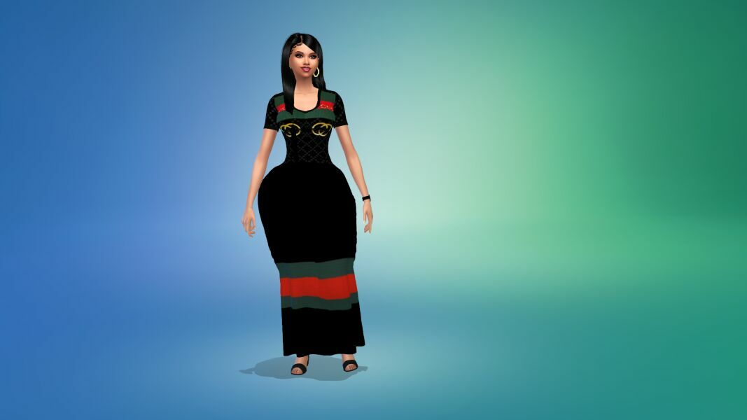 “THE Class Dress” Long Dress By VTK By VTK 5 sims 4 cc the class dress long dress by vtk by vtk 4