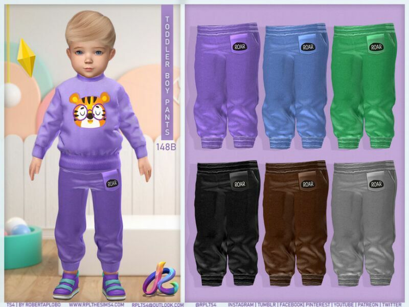 Toddler BOY Pants Rpl148B By Robertaplobo 1 Toddler BOY Pants Rpl148B By Robertaplobo Sims 4 CC