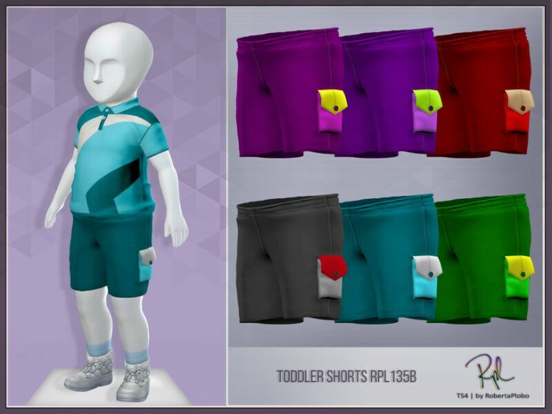 Toddler Shorts Rpl135B By Robertaplobo 1 Toddler Shorts Rpl135B By Robertaplobo Sims 4 CC