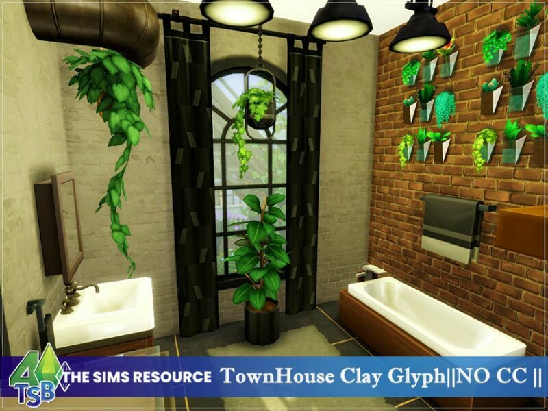 Townhouse Clay Glyph ||NO CC || By Bozena 2 sims 4 cc townhouse clay glyph no cc by bozena 7