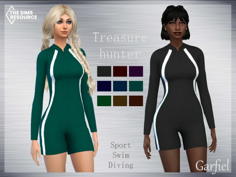 Treasure Hunter By Garfiel 1 Treasure Hunter By Garfiel Sims 4 CC