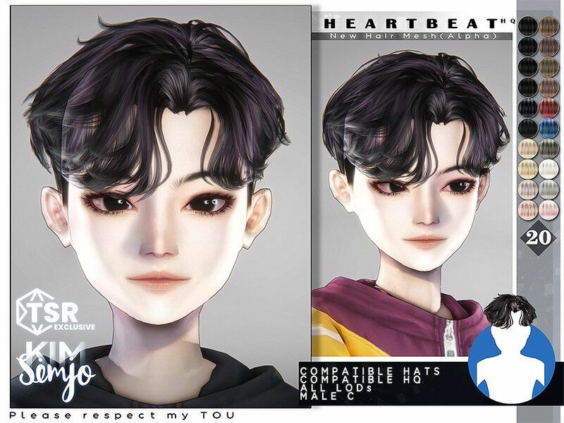 TS4 Child Hairstyle_Heartbeat 1 TS4 Child Hairstyle_Heartbeat Sims 4 CC